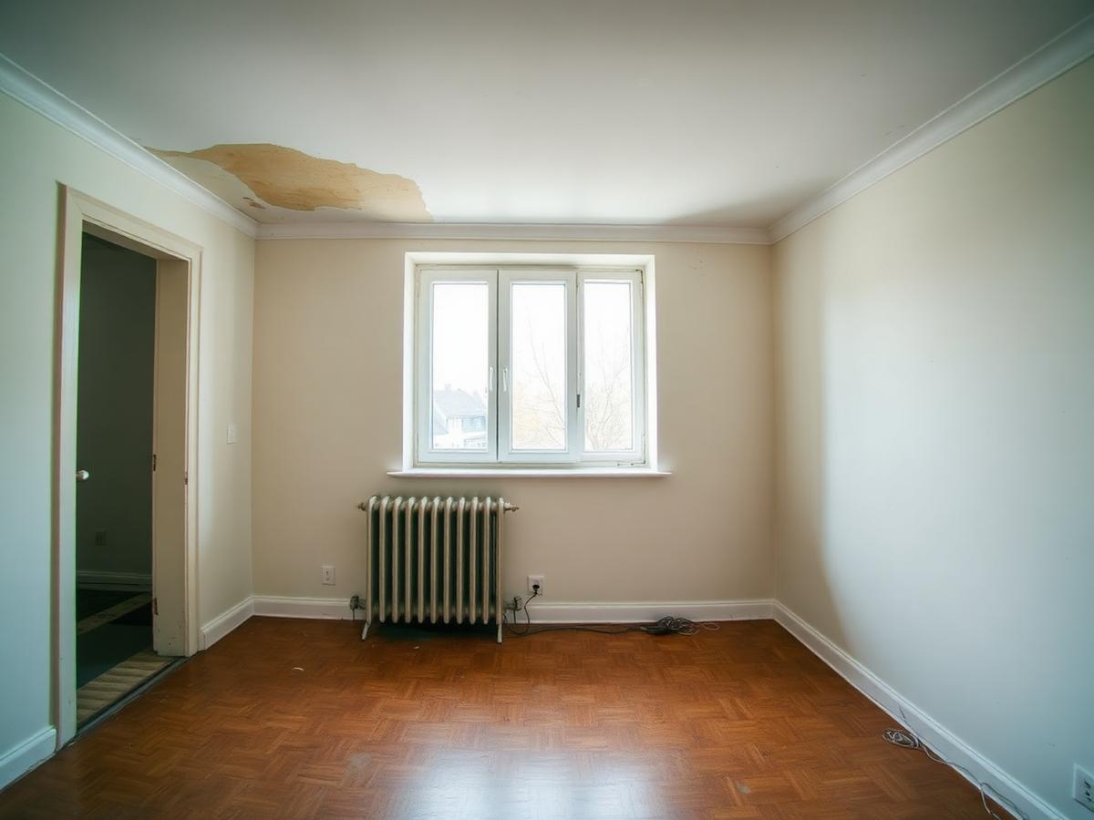 Beispiel: Wohnzimmer mit sichtbaren Mängeln